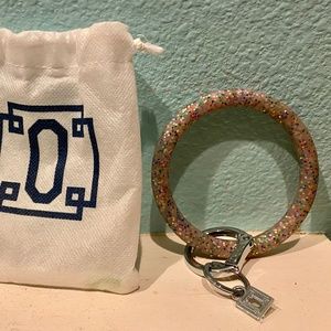 O Ring silicone key ring bracelet NEW!!